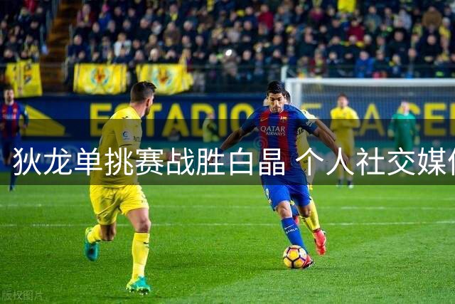 狄龙单挑赛战胜白晶 个人社交媒体晒比赛精彩瞬间